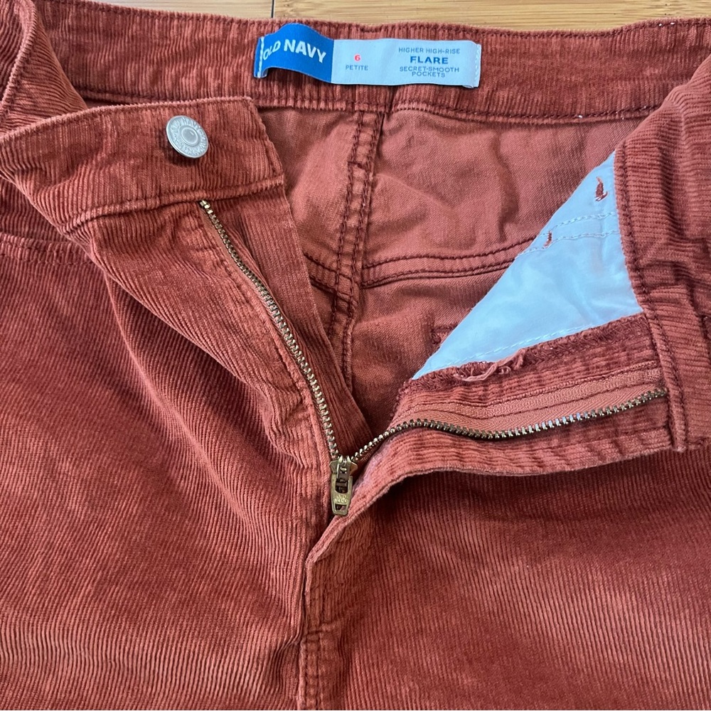 Old Navy Corduroy High Rise Flare Pants with Secret-Smooth Pockets 70s Inspired - Picture 6 of 11